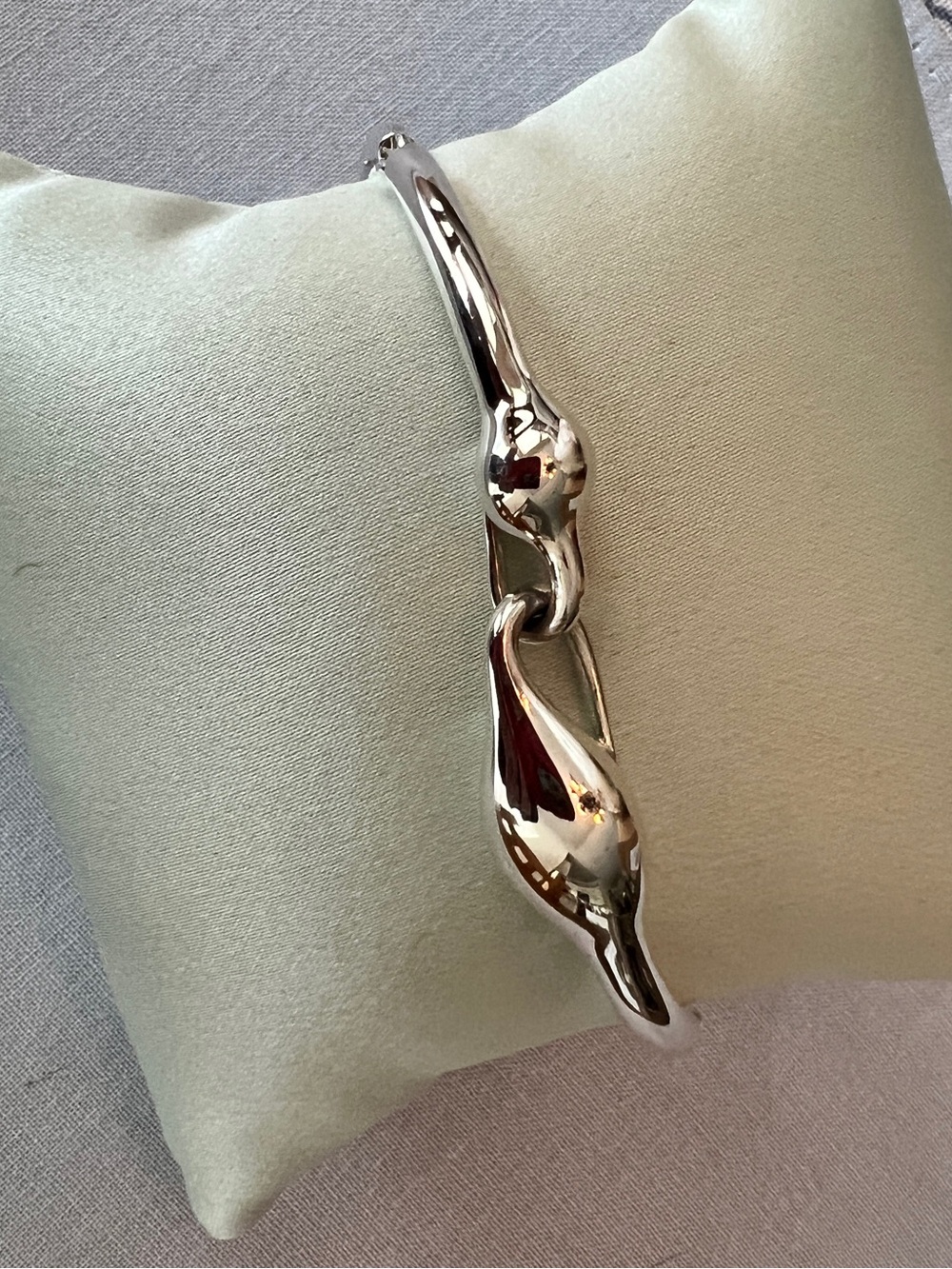 Michael Dawkins Swan Neck Solid
Sterling Silver Bracelet